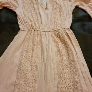 Pink 3/4 sleeve dress